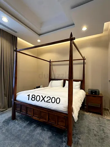 Handcrafted Solid Wood Four Poster Canopy Bed⁠ Marina 180X200