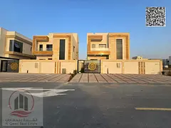 For sale, a villa in Ajman Al Helio, 4 master rooms, a Majles room, a hall , maid room, freehold for