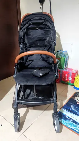 Used Black Standard Baby Stroller - Good Condition