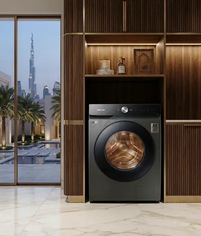 Samsung 11.5kg Front Load Washing Machine, Black, Good Condition