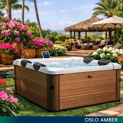 MSPA OSLO AMBER AERO PLUS – Premium 6-Seater Frame Spa | Hydro Jets + 120 Air Jets