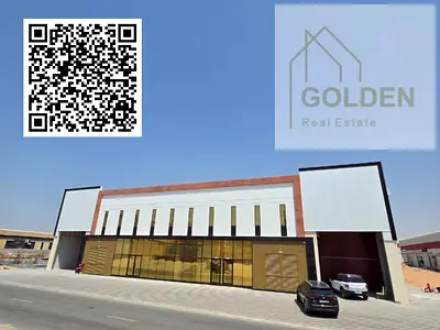 كهرباء 480 كيلو وات وارتفاع 13 متر، مستودع مستقل بالكامل ومناسب للشركات الكبيرة، يقع على شارعين ويضم مستودعًا وشوروم بمساحة 41,000 قدم مربع، مع مكاتب