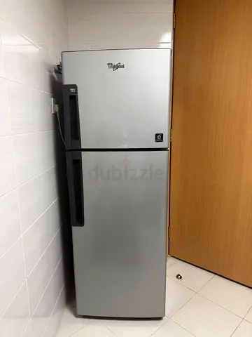 Whirlpool Top Freezer Refrigerator - Silver, Good Working Condition