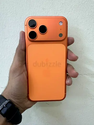 Orange iPhone 17 pro max with Magnetic Wallet Case - Good Condition