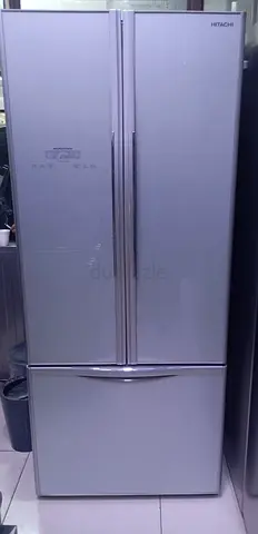Hitachi french door bottom freezer fridge