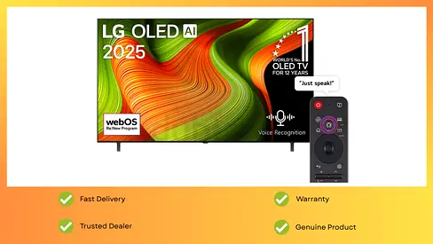 LG OLED TV 77 inch AI B5 4K 120Hz Smart TV AI Magic remote 2025 Box Pack 1 Year Warranty
