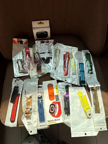 Bundle of replacement smartwatch bands — mixed styles and colors (new/in packaging)