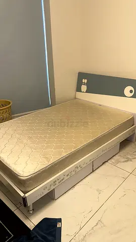 Children Single bed frame and mattress - good condition