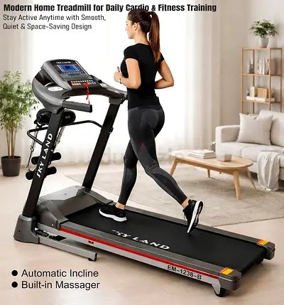 Folding Electric Treadmill with Incline & Built-in Massager (Good Condition)