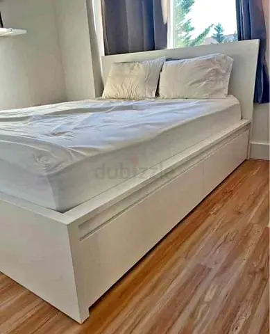 Ikea Queen Size Bed with Mattress Available in Perfect Condition