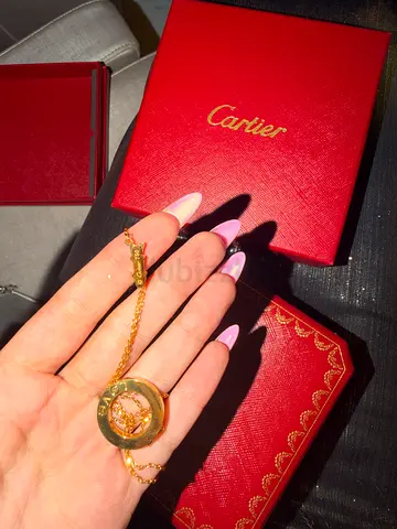 Cartier Love Pendant 18K Yellow Gold, 42cm Chain