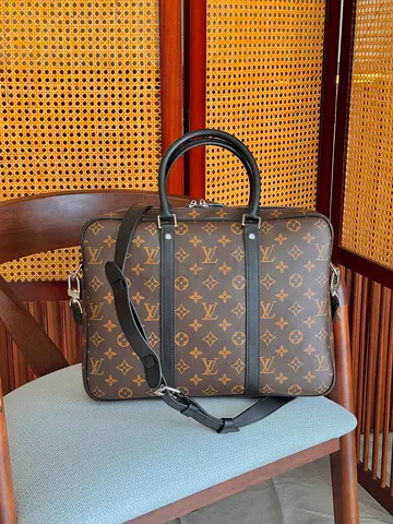 Louis Vuitton Monogram Canvas Briefcase with Detachable Strap
