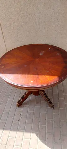 Solid wood round dining/occasional table - medium size, used