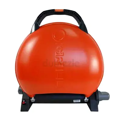 O-Grill 600 Portable Gas Grill Large Cooking Area Cast Iron Grill Plate