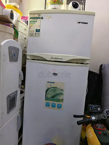 Used Aftron Double-Door Refrigerator - Compact Top Freezer
