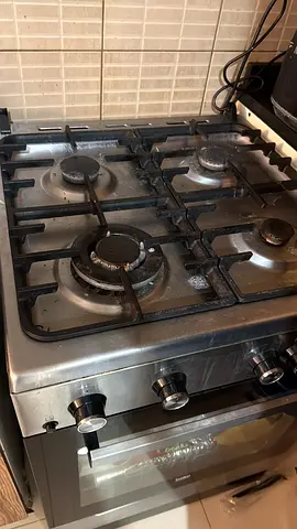 Stainless Steel 5-Burner Gas Cooker with Oven - Good Working Condition