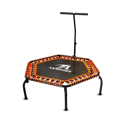 New 50" Fitness Trampolione - Color Black/Orange