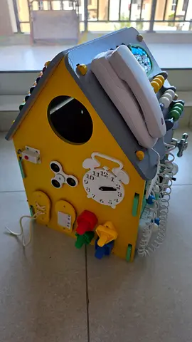 Wooden busy house Montessori