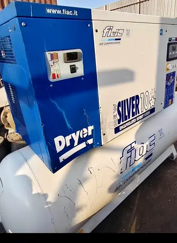 FIAC Silver 10 Air Compressor with Dryer - Industrial Grade italy made 2021 model