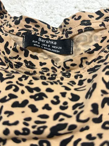 Leopard print women's top - Bershka, size S/M