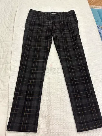 Sisley Men’s Plaid Trousers – Approx. W35