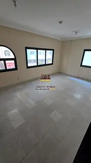 For Rent in Al Qasimia, Sharjah, a spacious three-bedroom apartment with a living room, offering an 
