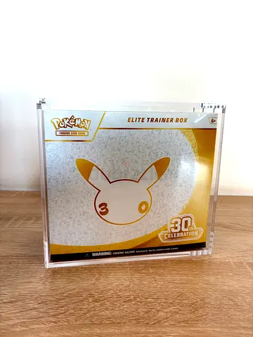 Pokemon TCG 30th Anniversary Elite Trainer Box (sealed, in display case)