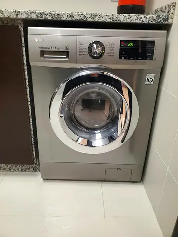 LG Front Load Washing Machine 8/5KG With DD Motor,Stone Silver- F4J3TMG5P , DELIVERY + WARRANTY
