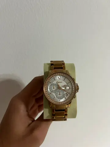 Michael Kors Rose Gold Ladies Watch with Crystal Bezel