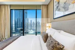 Full Unobstructed Burj & Fountain views from this Luxury 2BR in Address Opera | High end Amenities