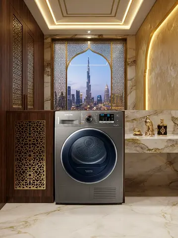 Samsung 8kg Heat Pump Dryer offering a modern and practical solution for everyday household laundry.