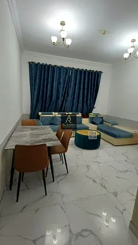 A distinctive furnished apartment in Al Rashidiya—1 bedroom and a living room—for only 40,000, payable in 4 or 6 installments.