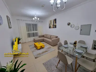 🏡 Luxury 1-Bedroom Furnished Apartment for Monthly Rent in Al Yasmeen Towers Opposite City Centre Ajman – Al Jurf 2 ✨ 🔹 Spacious and elegantly desi