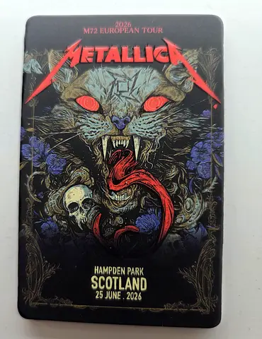 Metallica 72 Seasons Venue Card