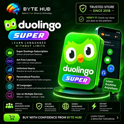🦉 Duolingo Super 12 Months | Own Account