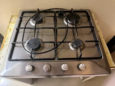 Built-in 4-Burner Gas Cooktop Stainless Steel - Used