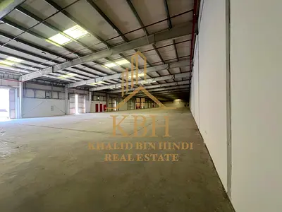 23,360 Sq. Ft. Warehouse for Rent in Al Sajaa, Sharjah | 37 KW Electricity | Washroom | 4 or 6 Cheques