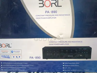 BORL PA-890 250W Power Amplifier – Open Box, Unused
