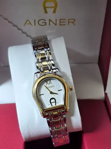 Aigner women's two-tone bracelet watch in original box