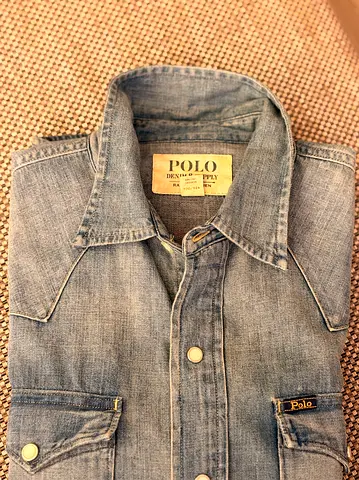 Polo Ralph Lauren denim Western shirt. Size S