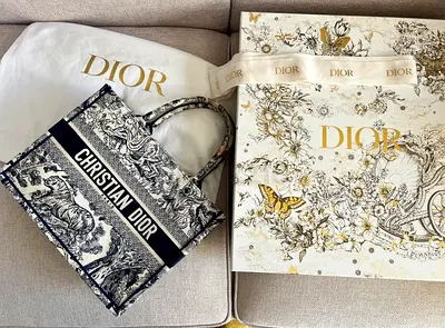 Authentic DIOR - Christian Dior Book Tote Bag - Medium (With Box & Dustbag)