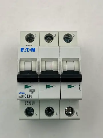 Eaton mMCM-C13/3 Triple Pole 13A 10kA Miniature Circuit Breaker