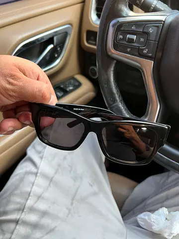 Black rectangular sunglasses - gently used