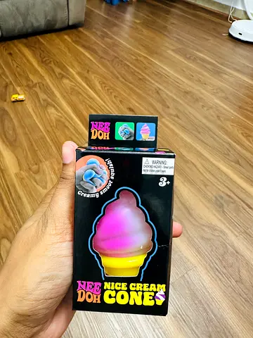 Soft Squishy Ice Cream Cone Toys - Stress Relief Fidget
