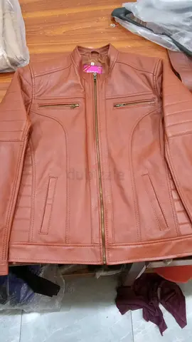 Men’s Genuine Brown Leather Biker Jacket – Real Leather Classic Moto Jacket