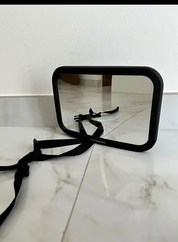 Adjustable Backseat Baby Mirror for Car (Wide View, Black)