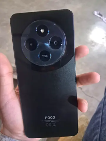 POCO c75 8/256gb phone with circular triple camera — pre-owned, good condition
