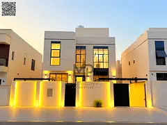 Villa for sale|ajman|al helio2 area | 5 master rooms, majlis, 2 halls, roof|freehold|0 registration 