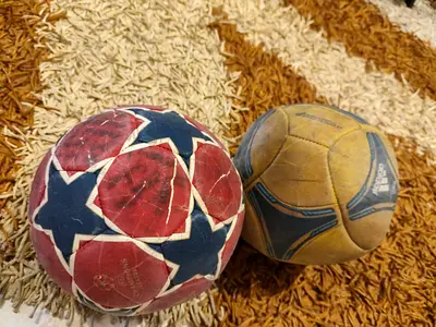 Two Footballs