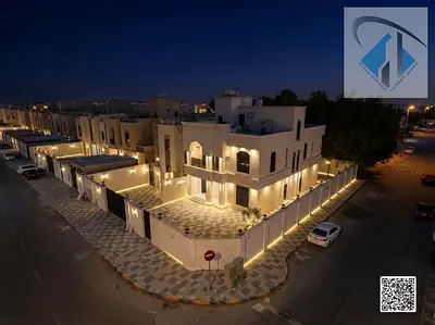 Corner villa in Al-Yasmin, excellent price, spacious area with maid's room and roof terrace